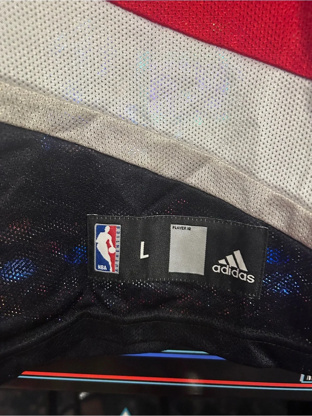 Adidas Portland Trail Blazers #52 Black/Red Basketball Jersey